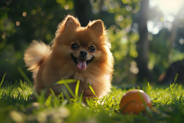 adorable-portrait-pomeranian-dog