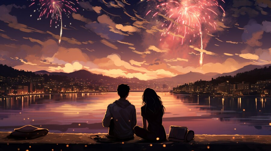 beautiful-anime-couple-new-year-s-eve