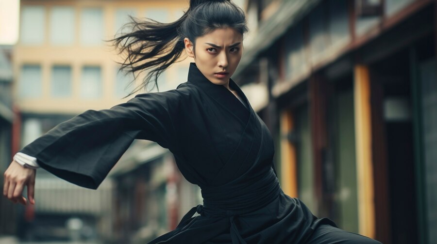 photorealistic-portrait-female-ninja-warrior