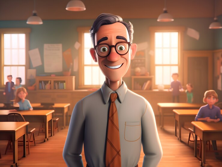 portrait-senior-male-teacher-education-day