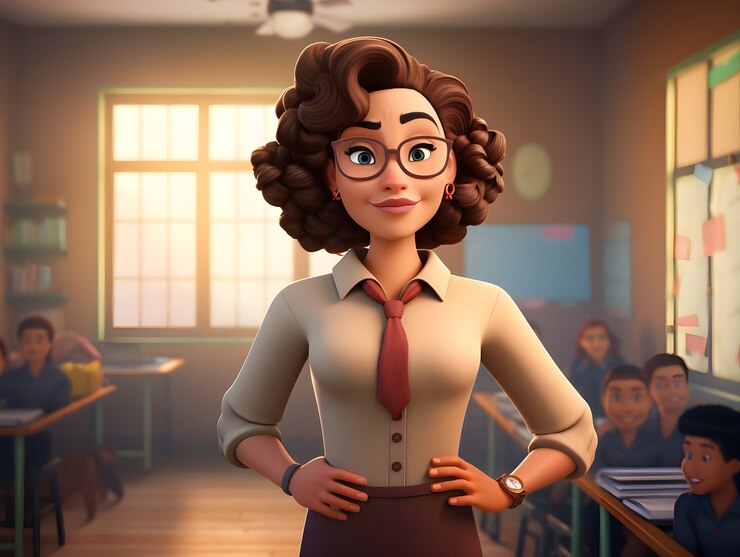 portrait-young-female-professor-education-day